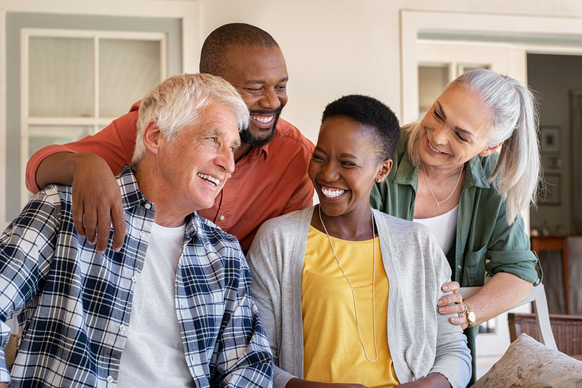 Laughing senior adults 